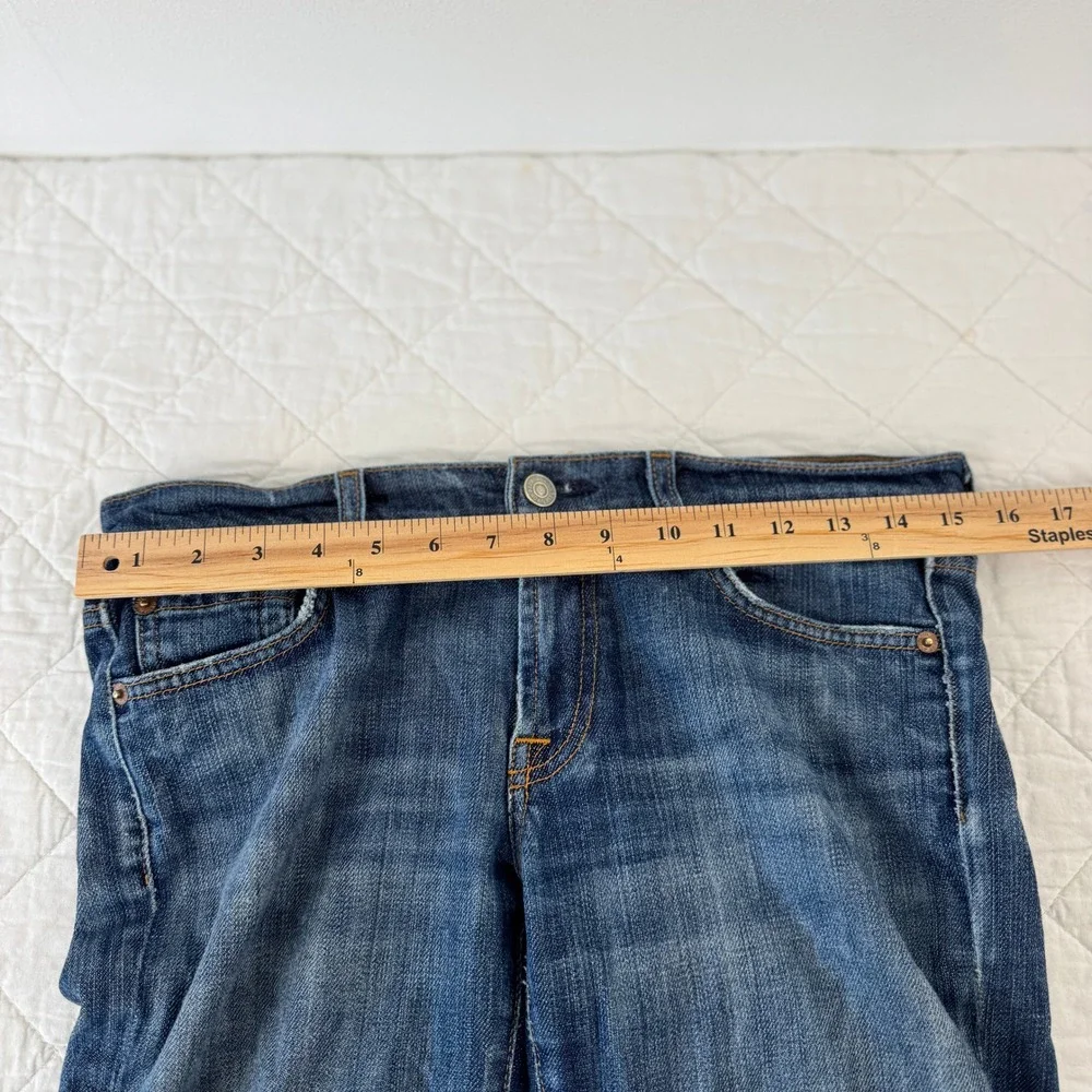 7 For All Mankind Flare Jeans Dark Wash Blue Denim Size 28 Made in‎ USA